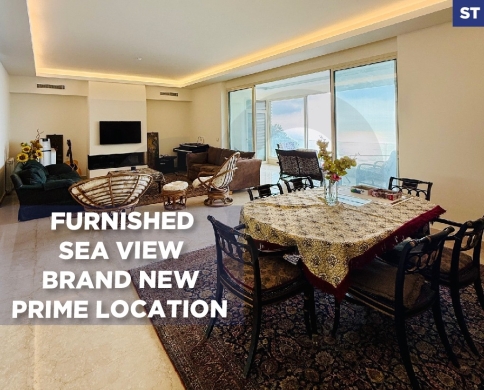 A 500 Sqm triplex apartment located in a brand new building in Harissa with full sea view over the khalij of Jounieh is now listed for rent with Confidence, • 3 Bedrooms (1 Master) • 5 Bathrooms • 2 Kitchens • Chimney • Salons &bu