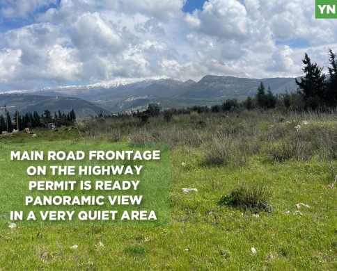 main road frontage, panoramic view, bshennine, zgharta/بشنين REF#YN134406