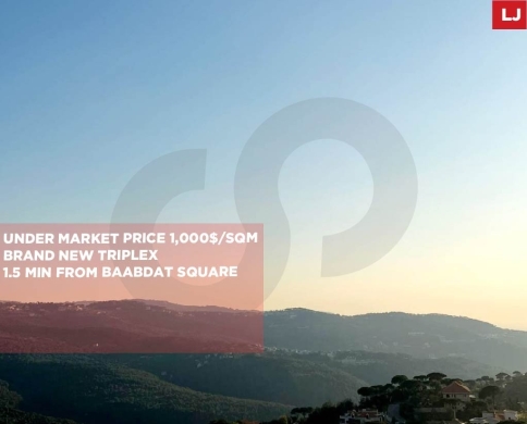 Stunning view , Brand new Triplex , Baabdath / بعبدات REF#LJ133814