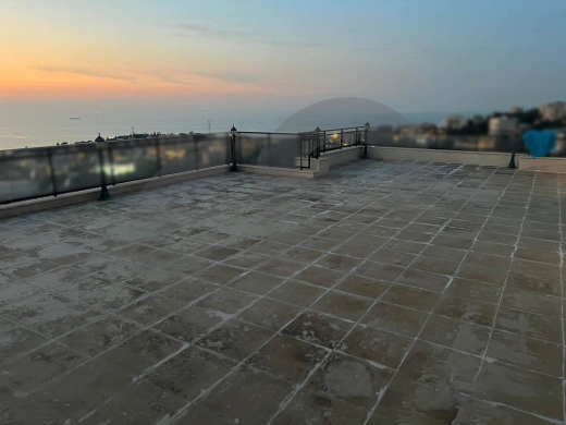 Unobstructed Sea-View Rooftop, terrace, Rabweh/الربوة REF#TA133599 — 9