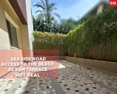 Sea side road/Access to the beach/85 sqm terrace in Fidar REF#CO122471