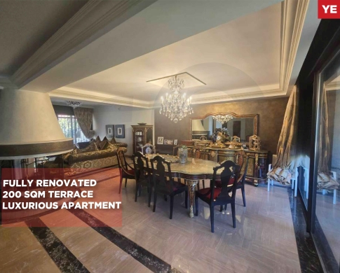 DUPLEX/200 sqm terrace/Maid’s room/Kfar Hbab/كفرحباب ! REF#YE133419 !