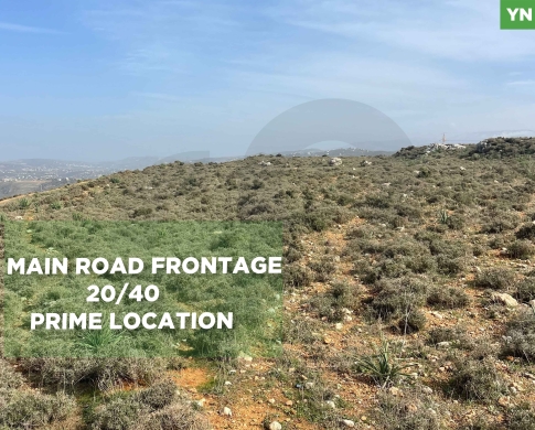 LAND/Zgharta/أرد/زغرتا, road frontage ! REF#YN132594 !