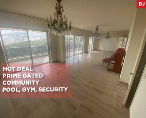 Balcony/Storage room/24/7 security/Sahel Alma/ساحل علما ! REF#BJ132578