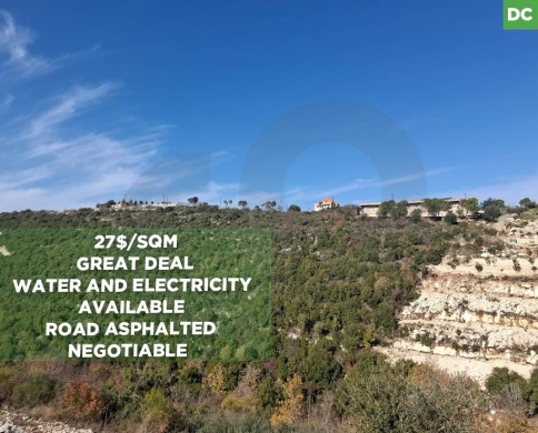 Land for Sale in Batroun – Jrebta/جربتا – البترون ! REF#DC131834 !