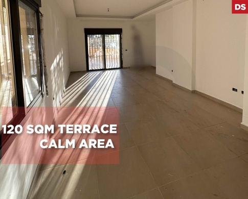 Terrace 120 sqm/PARKING/Hlaliyeh/الهلالية ! REF#DS131548 !