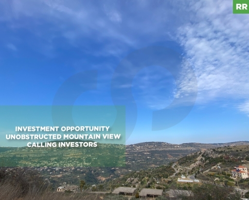 Land in chartoun,Aley , investment opportunity, unobstructed Mountain View, easy access REF#RR131054