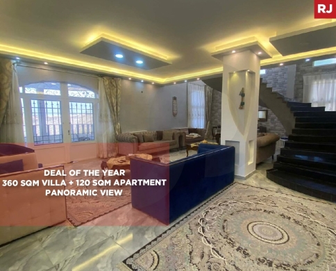 Panoramic Open View | Spacious Villa with Separate Apartment | Large Private Garden, Maarakeh REF#RJ130841