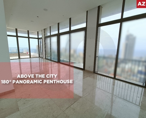 360 sqm Penthouse, panoramic 180° view in Beirut Hamra REF#AZ130724