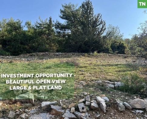 Land for Sale in Ejbea – Ehden | 4,500 SQM | 25/50 Zoning + Forestry | Flat Land with Beautiful View REF#TN130705