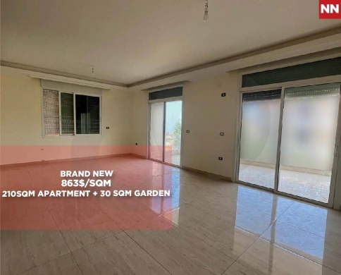 Under Market Price Brand New Apartment For Sale | Aley Town | 795$/SQM | Interior Area 220 sqm | Garden Area 30sqm REF#NN130683