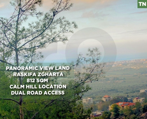 812 SQM Land for Sale in Raskifa –Hilltop –Panoramic View REF#TN130236