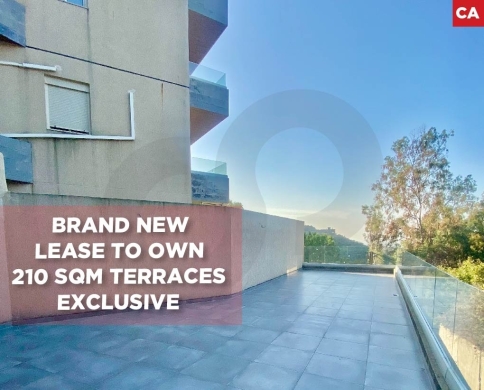 Fatqa | lease to own | pay 50% and install the rest for 3 years | Brand New | 210 sqm Terraces REF#CA130026