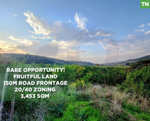 Prime 3,453 SQM Land – 150M asphalt Road Frontage – Fruitful Trees – 20/40 Zoning – Excellent Investment Opportunity REF#TN129797
