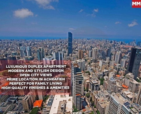 Luxurious duplex, prime location,Beirut, achrafieh/اشرفية REF#MM129615