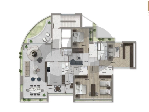 luxury living in the heart of Rawche, beirut/الروشة REF#OI128575 — 2