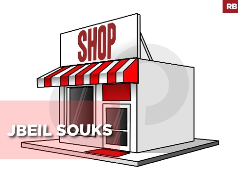 two adjacent shops FOR SALE in JBEIL SOUKS REF#RB128515
