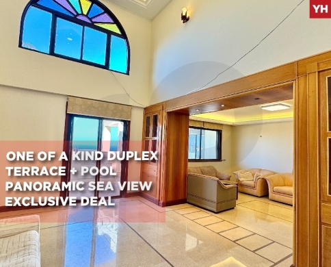 Duplex- Terrace + Pool Panoramic sea view- HALAT REF#YH128172