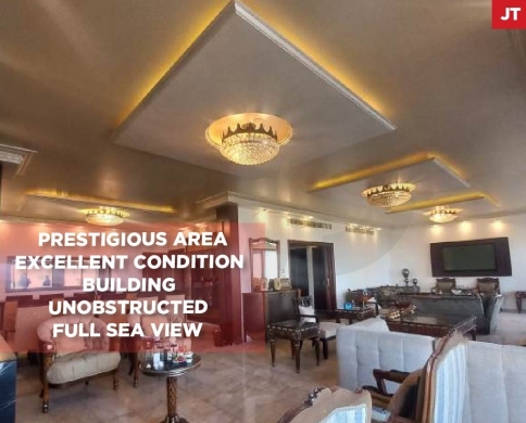 530 QM Apartment in Ain El Mraisseh Unobstructed Sea View REF#JT127979