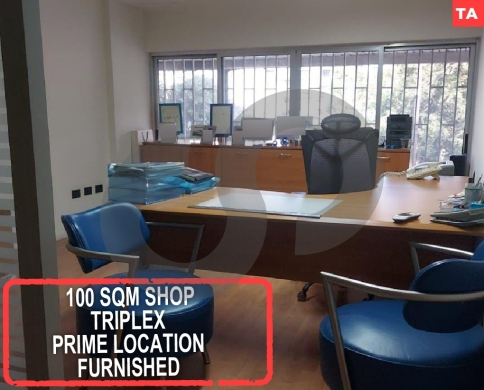 100 SQM Shop – Triplex – Prime Location – Furnished REF#TA127948