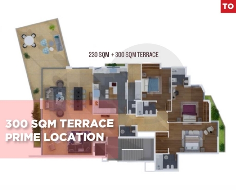 Spacious apartment, huge terrace - panoramic view -Bayada REF#TO127690