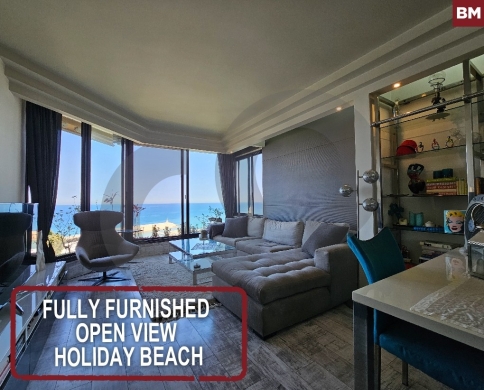fully furnished open view Holiday beach , ZOUK MOSBEH REF#BM126808