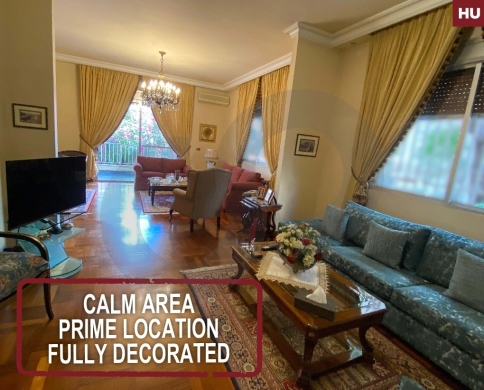 calm area -prime location -fully decorated- bir hassan REF#HU125897