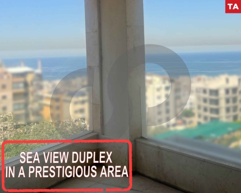 Duplex – Prime Location – Sea view – Zouk Mikael ! REF#TA120542