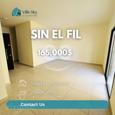 شقة جاهزة للسكن 2 نوم للبيع في سن الفيل | Ready 2BR Apartment Sin El Fil
