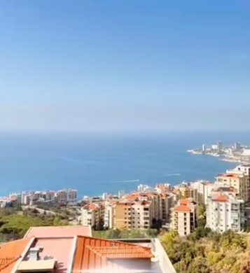 Duplex With Mountain And Sea View For Sale in Sahel Alma