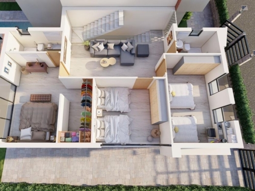 Triplex Villa Under Construction For Sale in Koura — 5