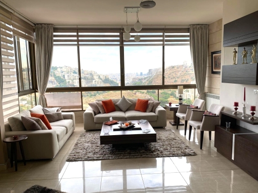 5-Bedroom Duplex With Open City and Mountains View For Sale in Mansourieh — 5
