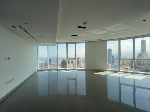 Apartment with Amazing Sea & City View For Rent in Achrafieh, Sodeco — 2