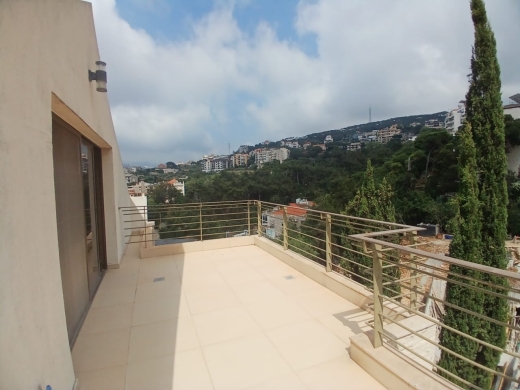 Unfurnished Roof Apartment With a Nice View For Rent in Qornet El Hamra — 4