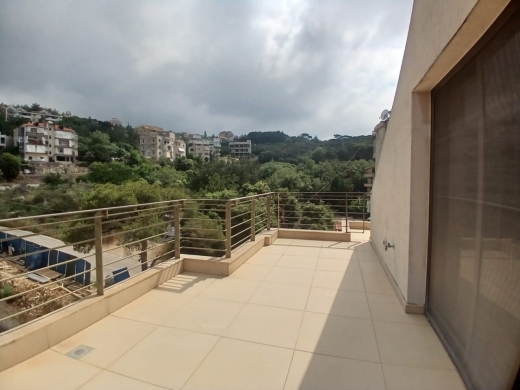 Unfurnished Roof Apartment With a Nice View For Rent in Qornet El Hamra — 5