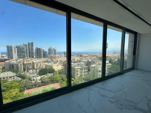 Apartment with Panoramic Sea & City View For Sale in Zoukak El Blat, Beirut