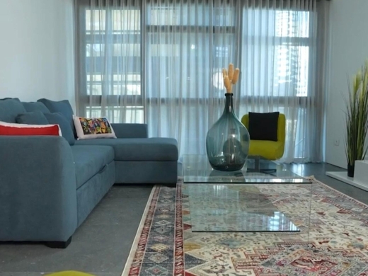 Bright & Furnished Apartment in Iconic Building For Rent in Saifi