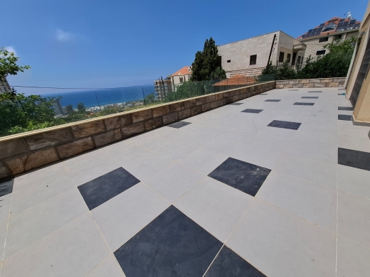 Modern Furnished 3-Bedroom Apartment with Terrace For Sale in Kfaryassine