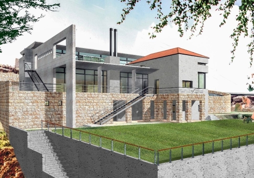 An Under-Construction Villa For Sale in Ain El Jdide, Aley