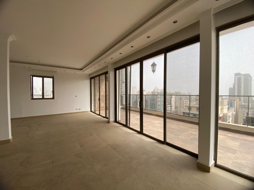 Spacious Apartment with Amazing Open City View For Rent in Koraytem, Ras Beirut