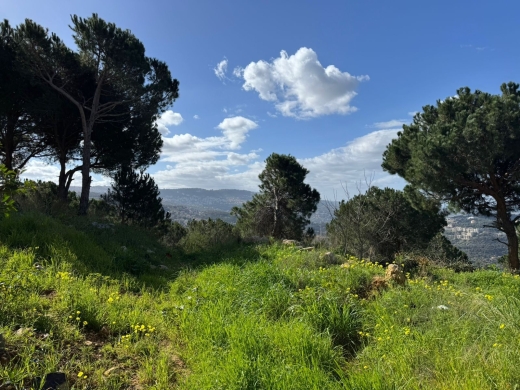 A 4000 SQM Land With Unblocakble Panoramic Sea View For Sale in Ain Saadeh
