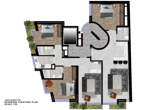 Under Construction - 2-Bedroom Apartment for Sale in Saydeh, Achrafieh — 3