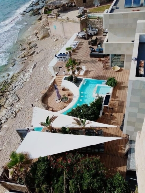 Villa Pieds Dans L'eau with Pool For Sale In Kfar Aabida, Batroun