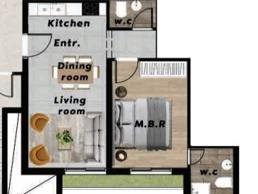 Under-Construction 1-Bedroom Apartment For Sale in Achrafieh, Near Adlieh — 2