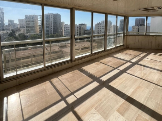 Spacious Apartment with City View For Rent in Koraytem, Ras Beirut