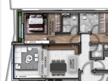 Under-construction 2-Bedroom Apartment For Sale in Verdun