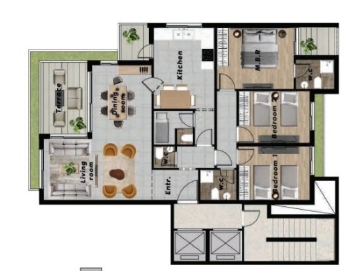 Under-Construction 3-Bedroom Apartment For Sale in Achrafieh, Near Adlieh — 2