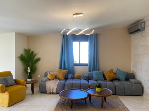 Fully Furnished Roof Apartment With Seaview For Rent in Batroun