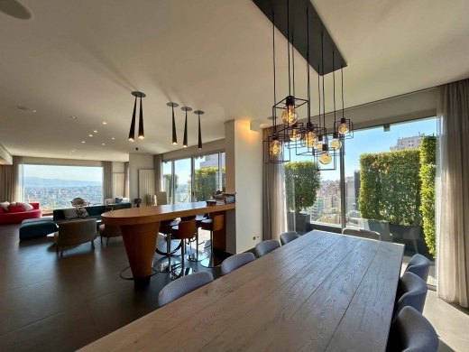 Penthouse with Terraces and Mountain City View For Sale in Achrafieh, Rizk — 4