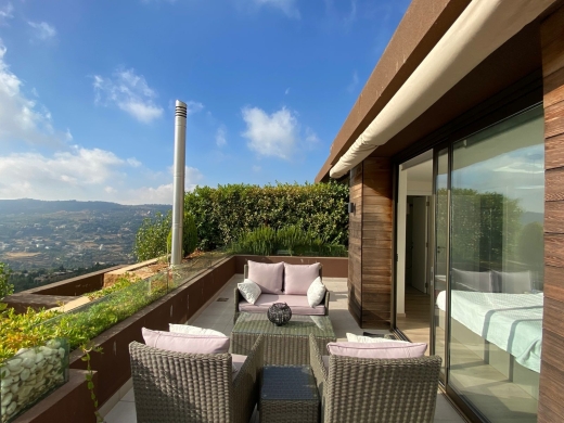 Fully Furnished Duplex Chalet with Terrace for Rent in RedRock Faqra